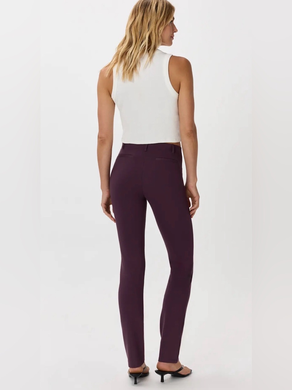 Quince Fall Plum Ultra Stretch Minimalist Casual Legging Pant Pull On
Size LG - Picture 2 of 14